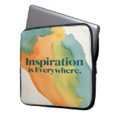 Inspiration ist überall laptopschutzhülle (Vorderseite Links)