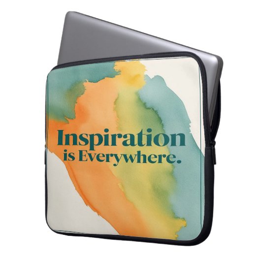 Inspiration ist überall laptopschutzhülle (Vorderseite Links)