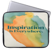 Inspiration ist überall laptopschutzhülle (Vorderseite)