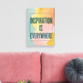 Inspiration ist überall leinwanddruck (Insitu (Wohnzimmer))