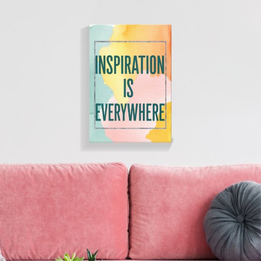 Inspiration ist überall leinwanddruck (Insitu (Wohnzimmer))