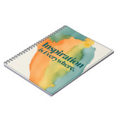 Inspiration ist überall notizblock (Linke Seite)