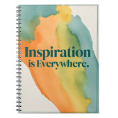Inspiration ist überall notizblock (Vorderseite)