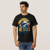Inspiration Jesus hat Ihren Rücken Jiu Jitsu Retro T-Shirt (Vorne ganz)
