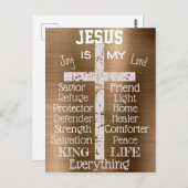 Inspiration Jesus ist mein Alles - Christlich Postkarte (Vorne/Hinten)