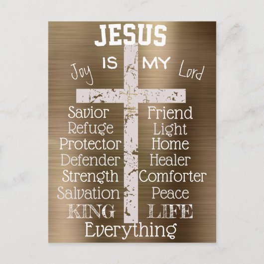 Inspiration Jesus ist mein Alles - Christlich Postkarte (Vorderseite)