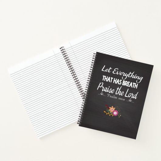 Inspiration Journal in Lob des Herrn Notizblock (Innenseite)