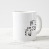 Inspiration Jumbo-Tasse Schreiben Sie das Buch, da (Vorderseite Rechts)