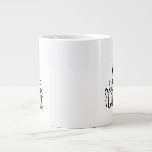 Inspiration Jumbo-Tasse Schreiben Sie das Buch, da (Vorderseite)