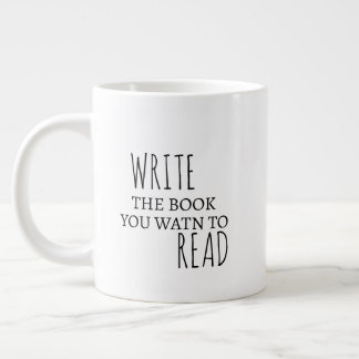 Inspiration Jumbo-Tasse Schreiben Sie das Buch, da