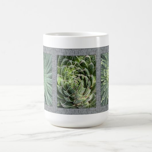Inspiration-Kaffee-Tasse mit Aloe-Pflanze Kaffeetasse (Mittel)