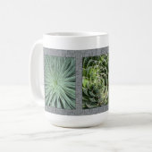 Inspiration-Kaffee-Tasse mit Aloe-Pflanze Kaffeetasse (Vorderseite Links)