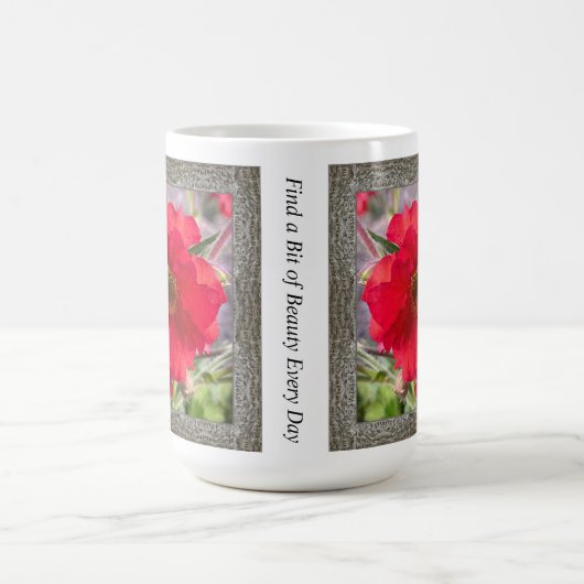 Inspiration-Kaffee-Tasse mit Rote Rosen Kaffeetasse (Mittel)