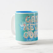 Inspiration kann nie zitieren zweifarbige tasse (Vorderseite Links)