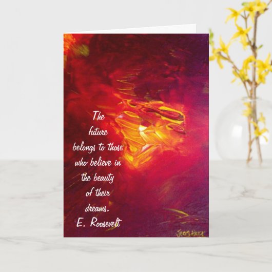 Inspiration Karte (Gelbe Blume)