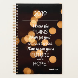Inspiration kennen die Pläne Jeremiah 29:11 Licht Planer