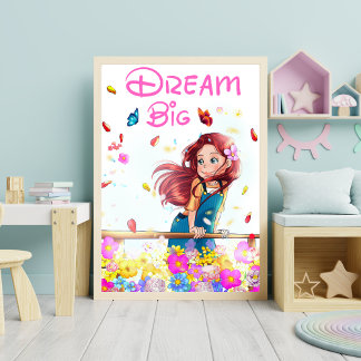 Inspiration Kinderzimmer Kinder träumen Big Girls Poster