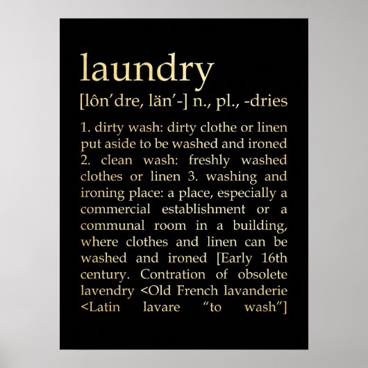 Inspiration Kunst - Wäscherei Poster (Vorne)