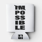 Inspiration Kunst Zitat Kunst Endlose Möglichkeite Dosenkühler (Rückseite)