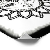 Inspiration Kunsthandwerk Sonnenmond Poster (Ecke)