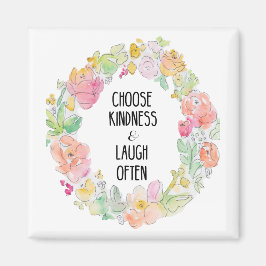 Inspiration & Lachen Blumenmagnet Magnet