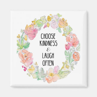 Inspiration & Lachen Blumenmagnet Magnet