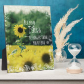 Inspiration: Lass deinem Glauben mehr als Angst Fotoplatte (Seite)