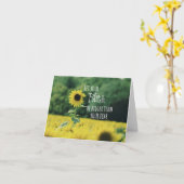 Inspiration: Lass deinem Glauben mehr als Angst Karte (Gelbe Blume)