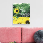 Inspiration: Lass deinem Glauben mehr als Angst Leinwanddruck (Insitu (Wohnzimmer))