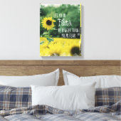 Inspiration: Lass deinem Glauben mehr als Angst Leinwanddruck (Insitu (Schlafzimmer))
