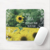 Inspiration: Lass deinem Glauben mehr als Angst Mousepad (Mit Mouse)