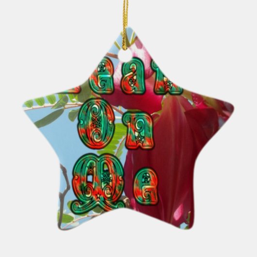 Inspiration Lean on me Bloral Skyward Art Print Keramik Ornament (Vorne)