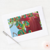 Inspiration Lean on me Bloral Skyward Art Print Rechteckiger Aufkleber (Umschlag)