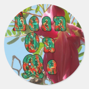 Inspiration Lean on me Bloral Skyward Art Print Runder Aufkleber