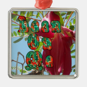 Inspiration Lean on me Bloral Skyward Art Print Silbernes Ornament