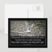 Inspiration-Leistung-Sammlung Postkarte (Vorne/Hinten)