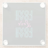 Inspiration-Liebe-Design Glasuntersetzer (Rückseite)