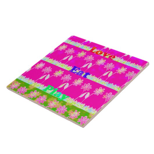 Inspiration Liebe Essen Blume Design Fliese (Seite)