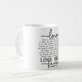 Inspiration Liebe ist nett Kaffeetasse (Vorderseite Links)