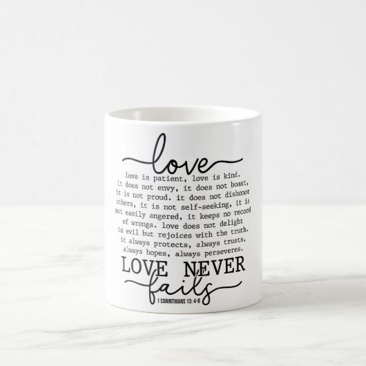 Inspiration Liebe ist nett Kaffeetasse (Mittel)