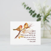 Inspiration Liebe Sister Sprichwort mit Niedlichen Postkarte (Stehend Vorderseite)