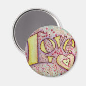 Inspiration Liebe Word Art Magnet Malerei (Vorderseite/Rückseite)