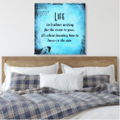 Inspiration Life Dance Quote Canvas Print Leinwanddruck (Insitu (Schlafzimmer))