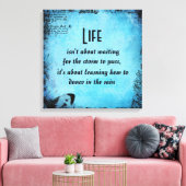 Inspiration Life Dance Quote Canvas Print Leinwanddruck (Insitu (Wohnzimmer))