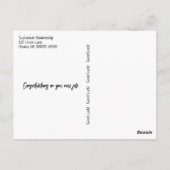 Inspiration Life Quote Typografy Mushroom Postkarte (Rückseite)