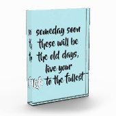 Inspiration Live Your Life Quote Foto Block (Links)