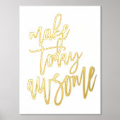 Inspiration machen heute Phantastisch weiß real Foliendrucke (Vorderseite)