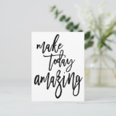 Inspiration machen heute Phantastisches, elegantes Postkarte (Stehend Vorderseite)