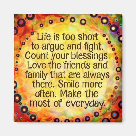 Inspiration macht das Alltägliche Magnet (Vorne)