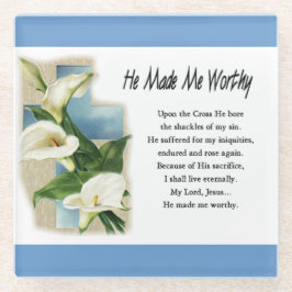 Inspiration machte er mich wert glasuntersetzer